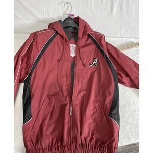 Alabama Crimson Tide Coat Jacket Warm Sz M Officially Brand Fleece Lined Hooded